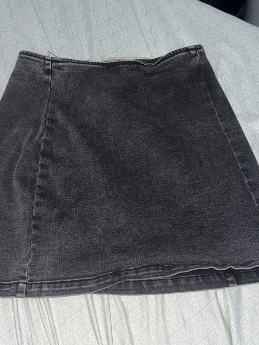 Black Denim Skirt